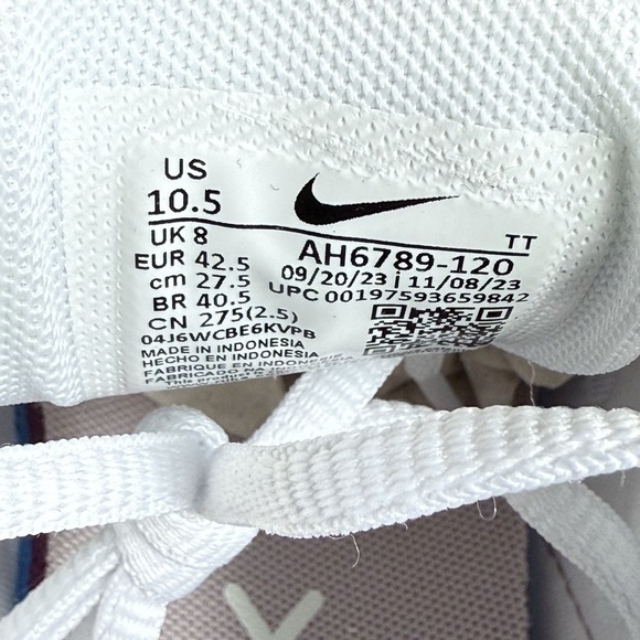 Nike Air Max 270 Athletic Shoes White Platinum Violet Women AH6789-120 Size 10.5 - Picture 10 of 15